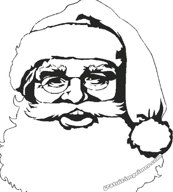 coloriage pere noel imprimer gratuit