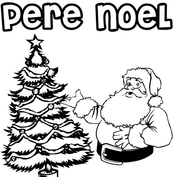 coloriage pere noel imprimer gratuit