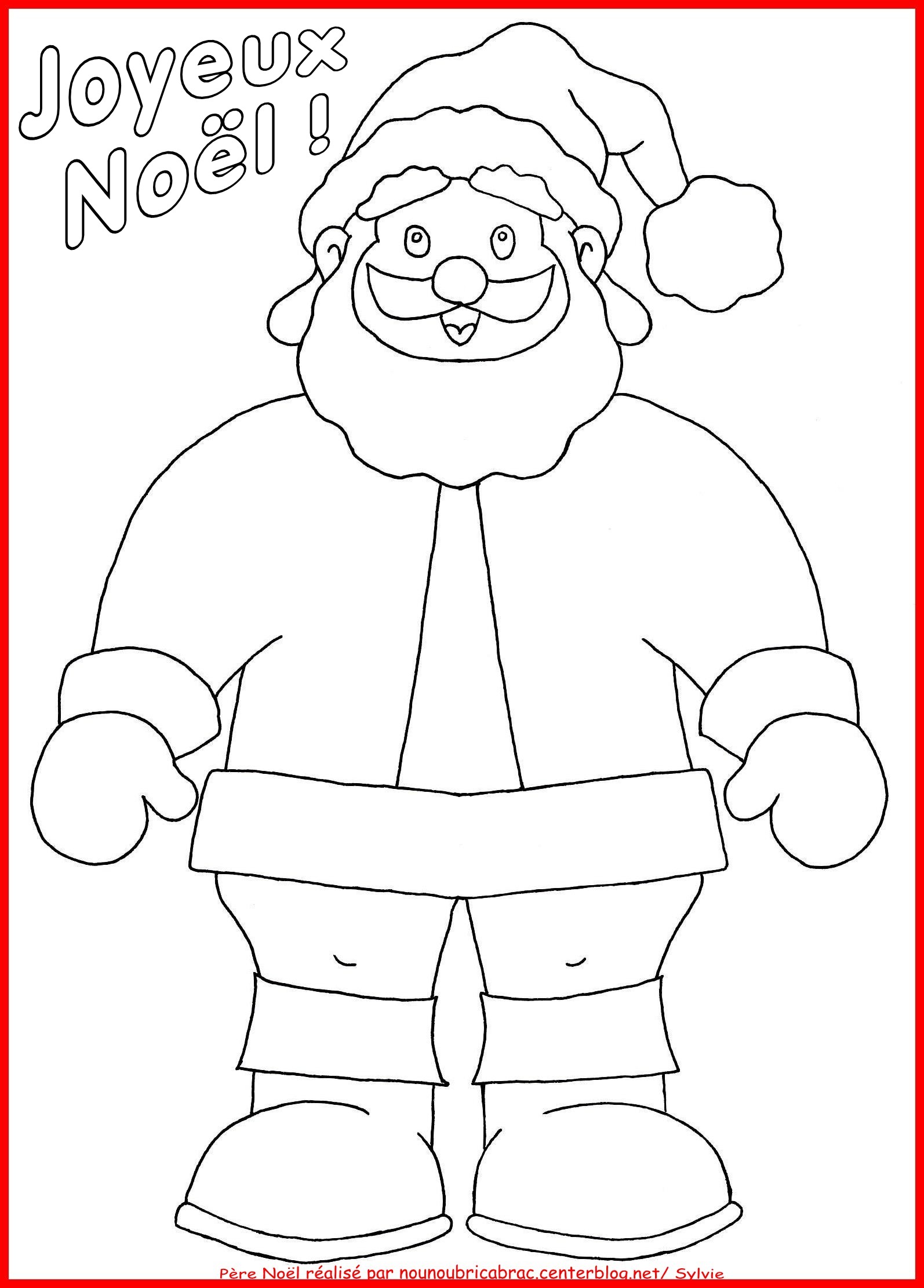 7 dessins de coloriage Père Noël Imprimer à imprimer