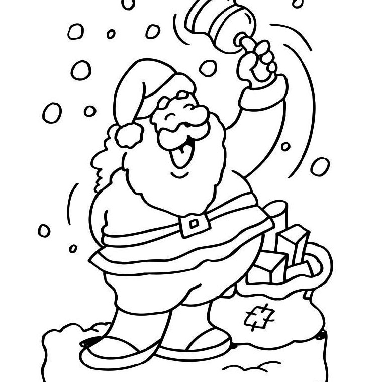 coloriage pere noel imprimer