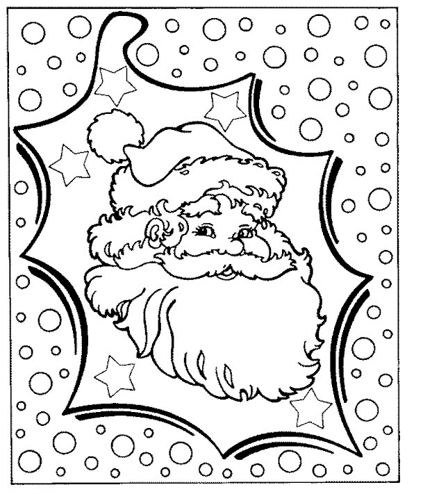 Coloriage Noel La sélection de coloriage Noel Noel Tête 