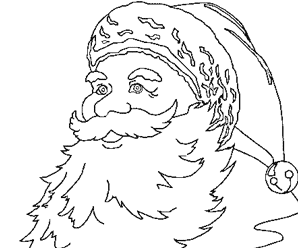 coloriage  dessiner pere noel et dora