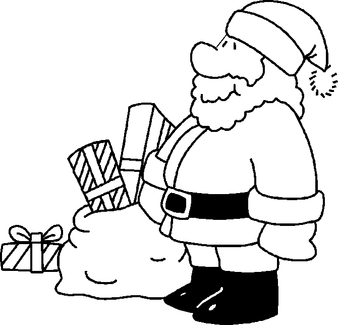 coloriage pere noel