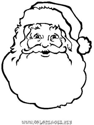 coloriage à dessiner pere noel et sa hotte