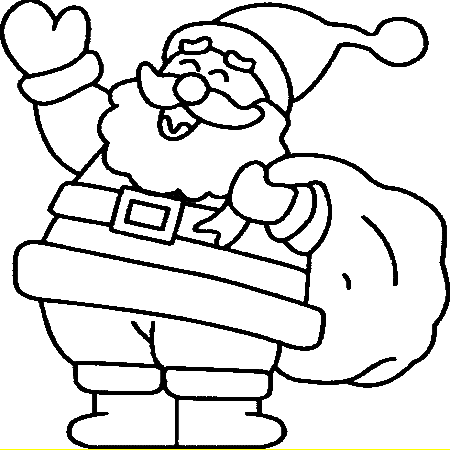 coloriage à dessiner winnie pere noel