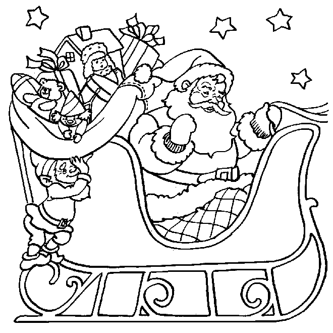 coloriage lettre pere noel