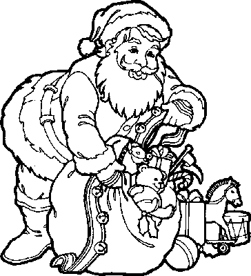 coloriage père noel gratuit