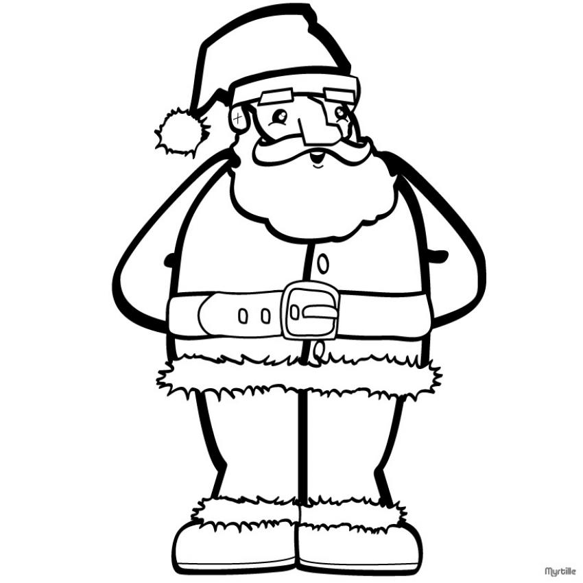 dessin pere noel 2 ans