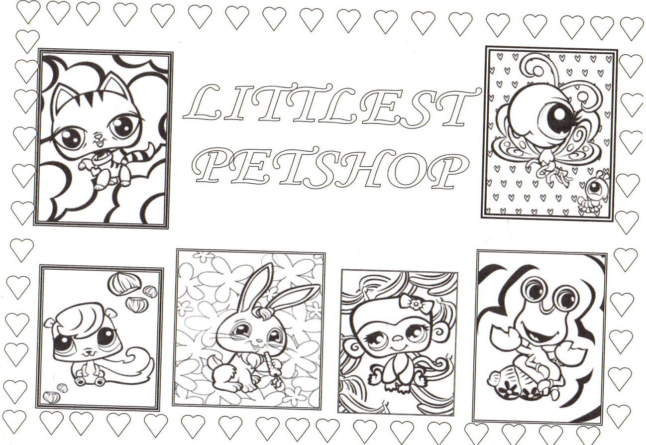 dessin pet shop chien coloriage