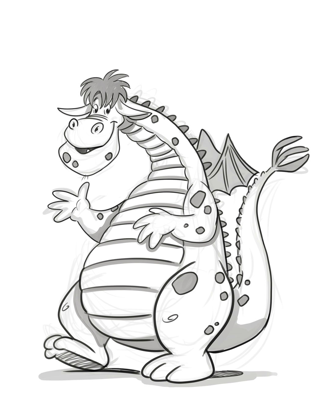 10  Coloriage Elliott Le Dragon