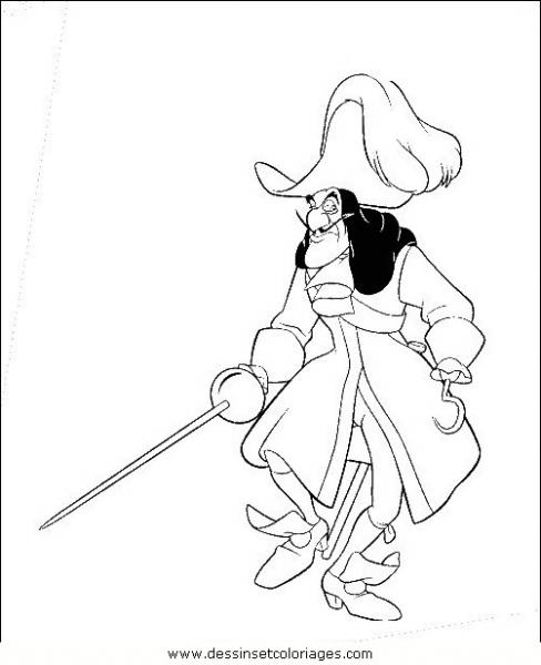 capitaine crochet coloriage