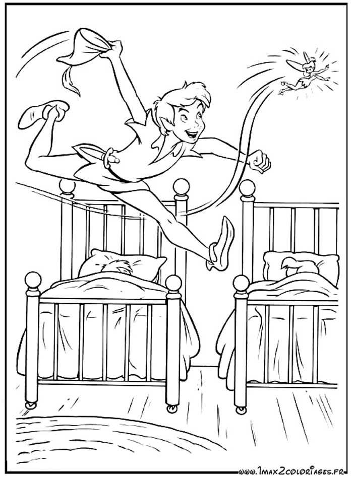 coloriage à dessiner peter pan gratuit