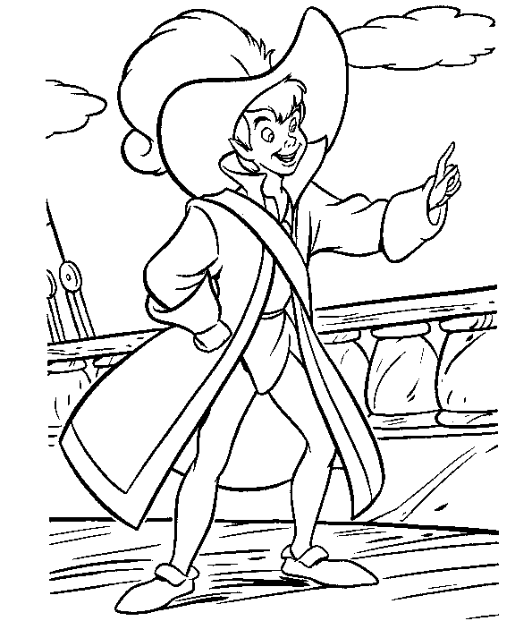 dessin à imprimer peter pan 2