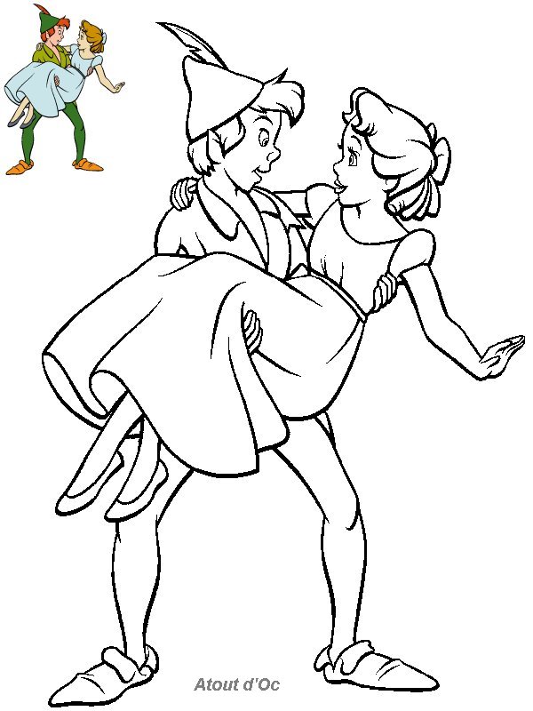 coloriage peter pan