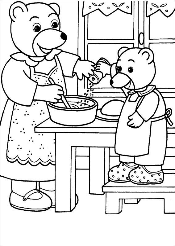 coloriage gratuit PETIT OURS BRUN Jedessine  - coloriage de petit ours brun