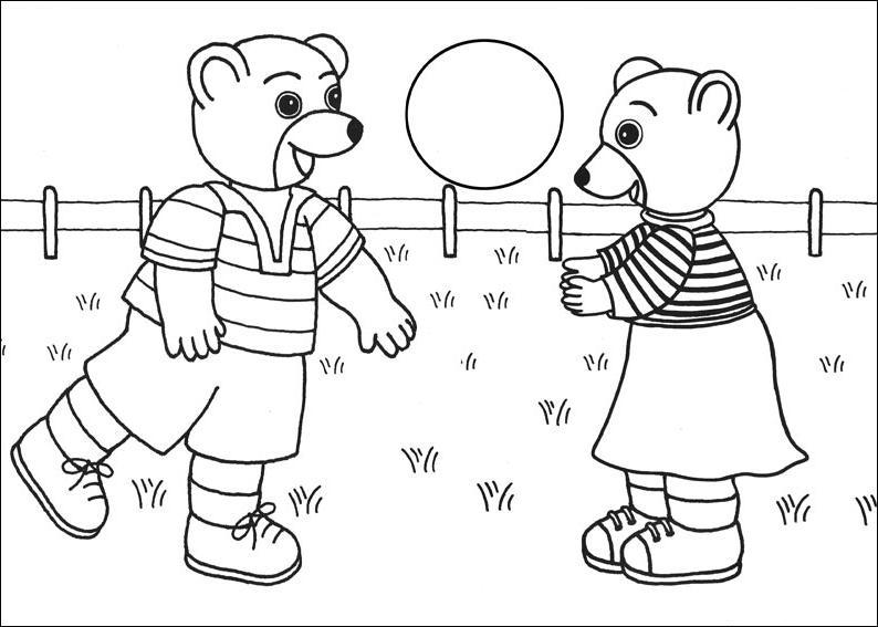 coloriage gratuit PETIT OURS BRUN Jedessine 