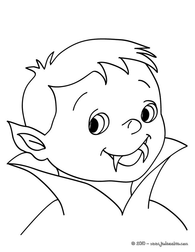 coloriage de petit vampire