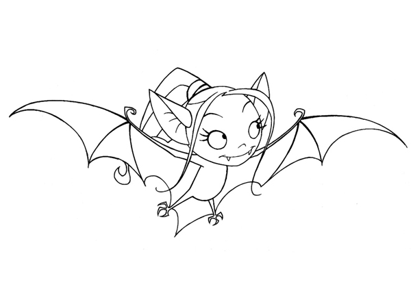 coloriage petit vampire