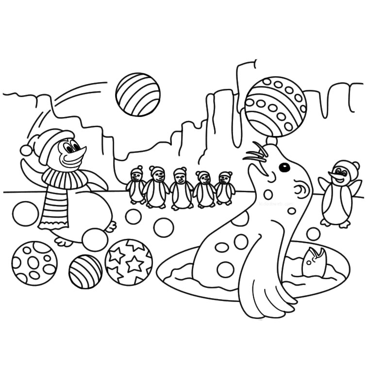 20 dessins de coloriage Petshop Phoque à imprimer coloriage petshop phoque
