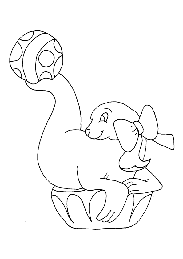 coloriage à dessiner phoque gratuit