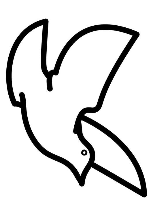 dessin � colorier vaillant pigeon de combat