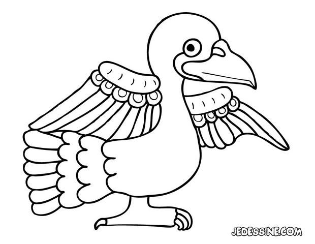 coloriage pigeon a imprimer