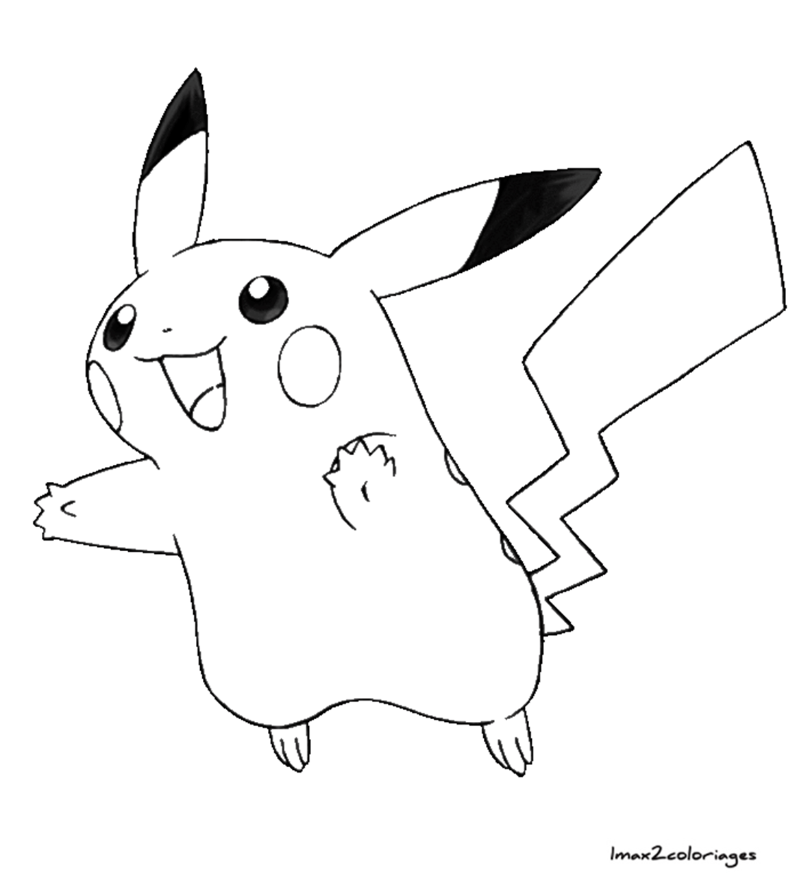 coloriage pikachu et ses amis