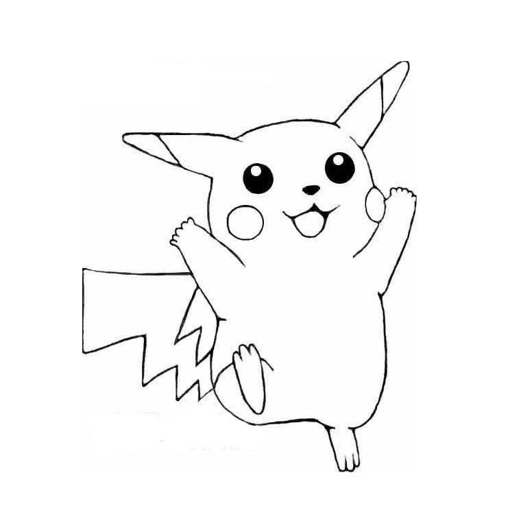 coloriage de pikachu en ligne