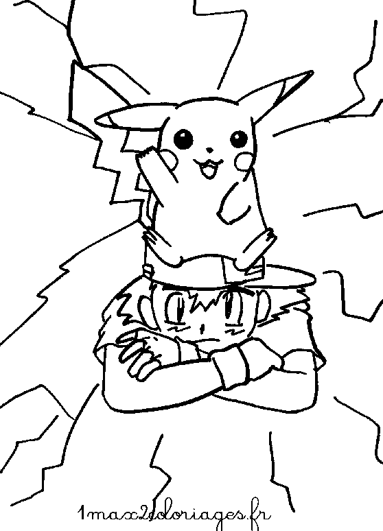dessin pikachu pokemon