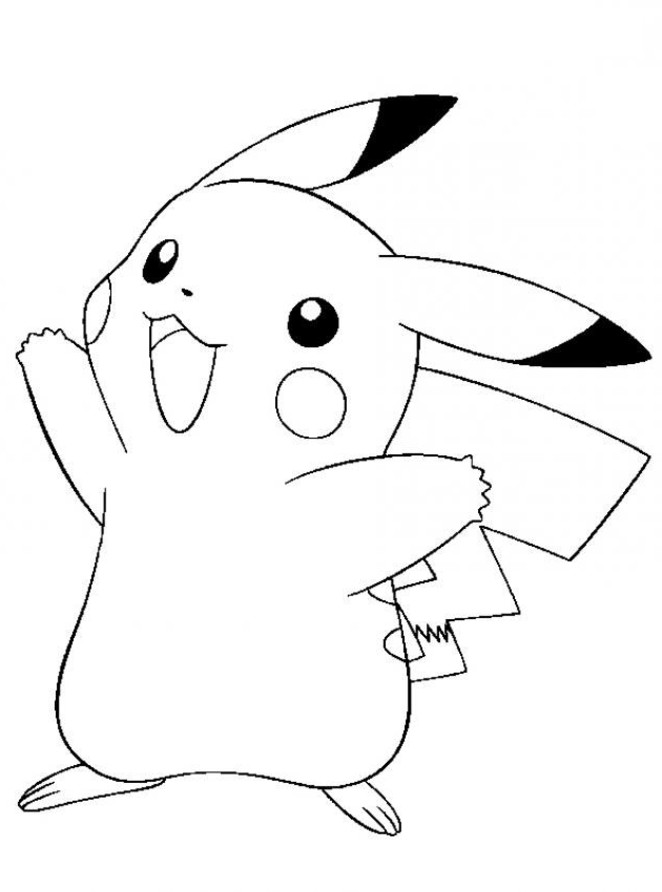 coloriage pikachu et sacha a imprimer