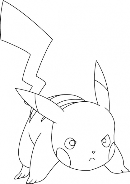 dessin de pikachu