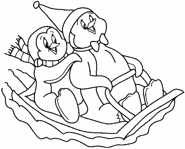 Coloriage Pingouin à colorier - Dessin à imprimer jeux dessin pingouin