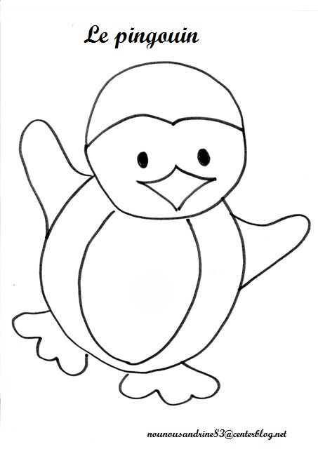 dessin papa pingouin