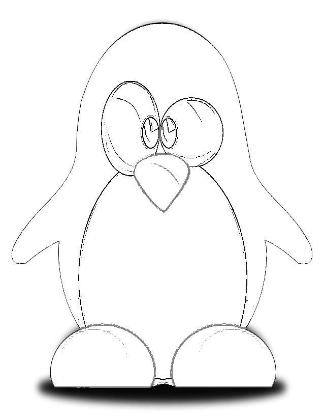 coloriage de pingouin a imprimer