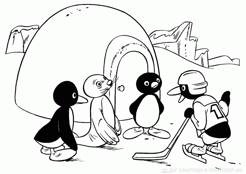 coloriage en ligne gratuit pingouin