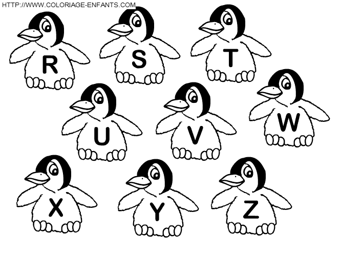dessin pingouin gratuit