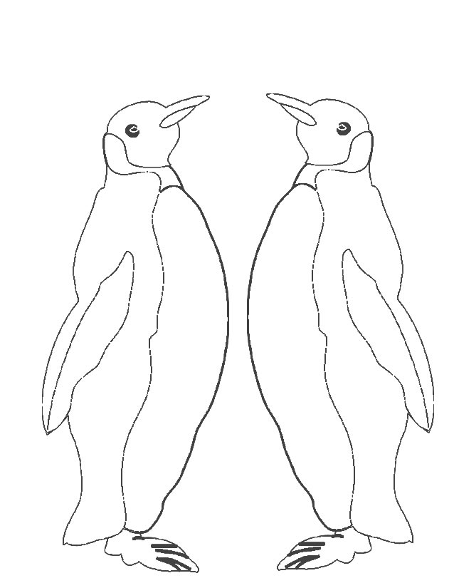 coloriage de pingouin gratuit