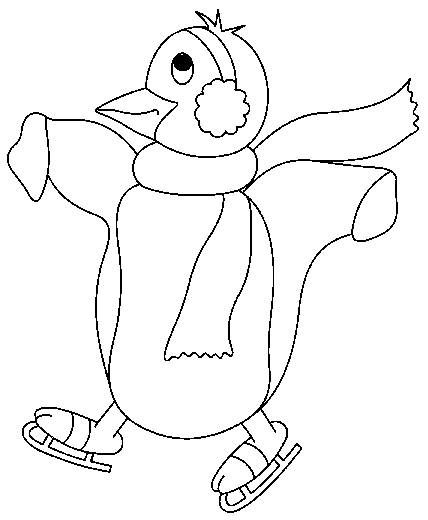 dessin à imprimer pingouin