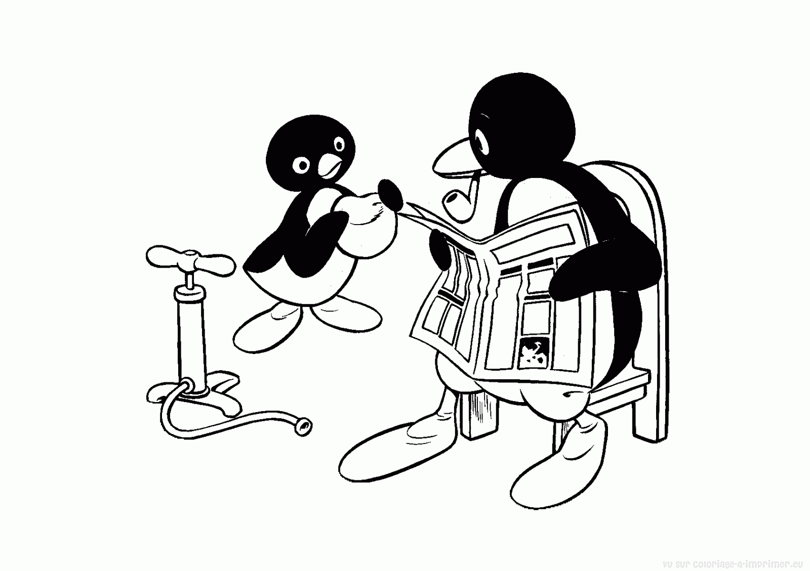 dessin petit pingouin