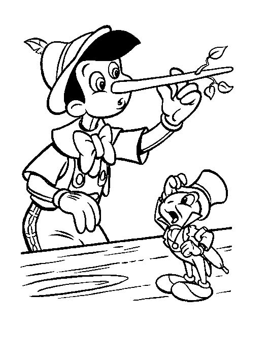 coloriage  imprimer pinocchio