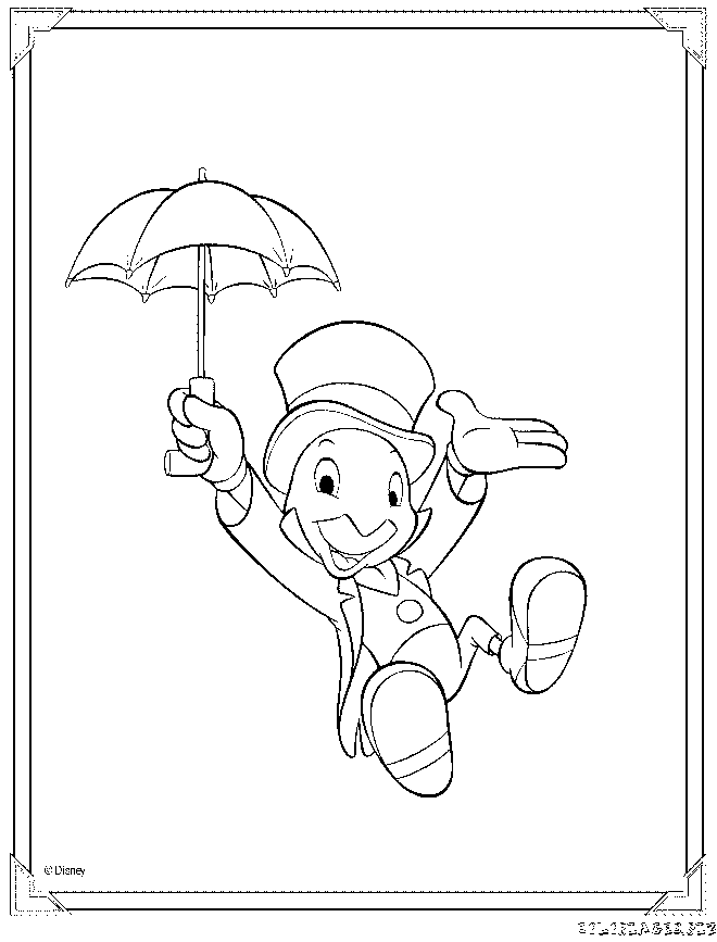 coloriage de pinocchio