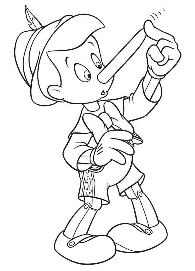 coloriage pinocchio gratuit