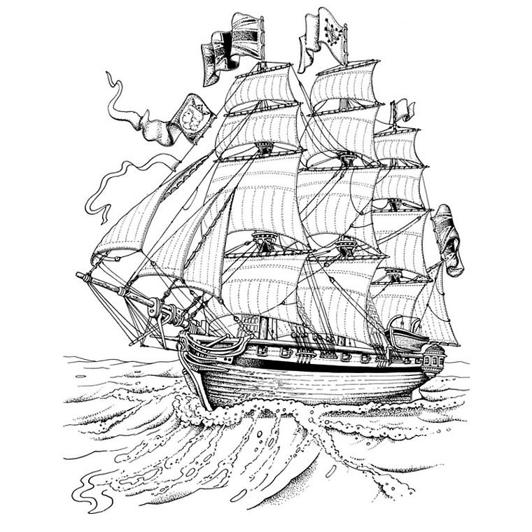 coloriage pirate des caraibes gratuit