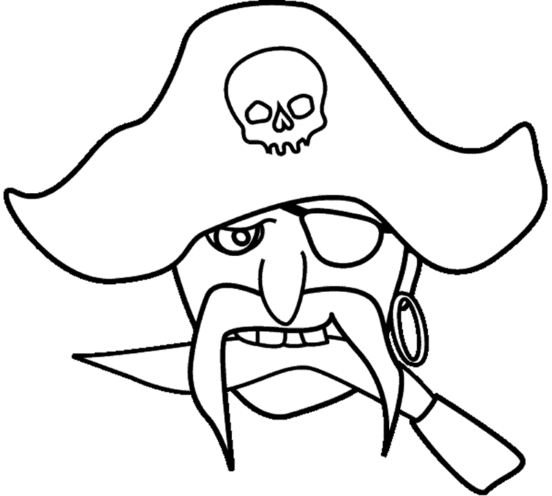 coloriage canon pirate