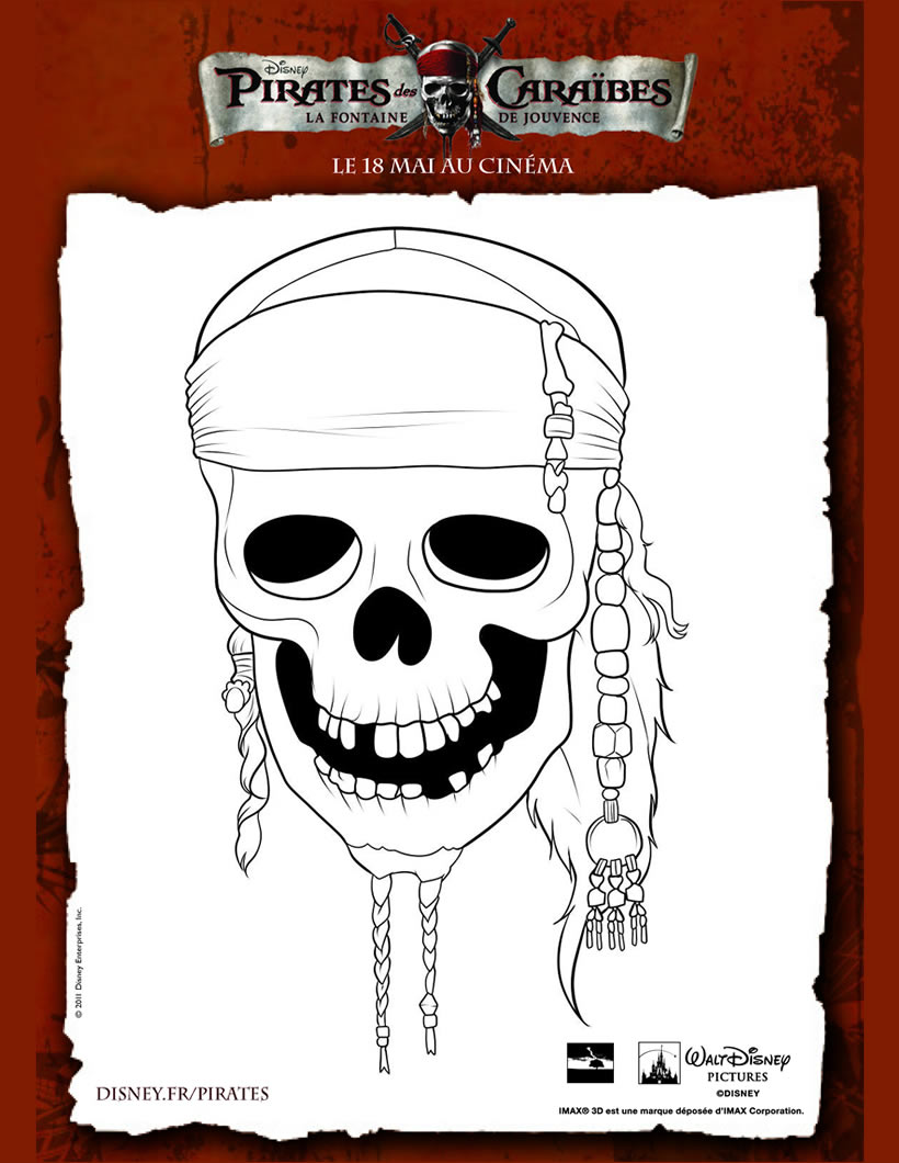 dessin   colorier de pirate des caraibe 4