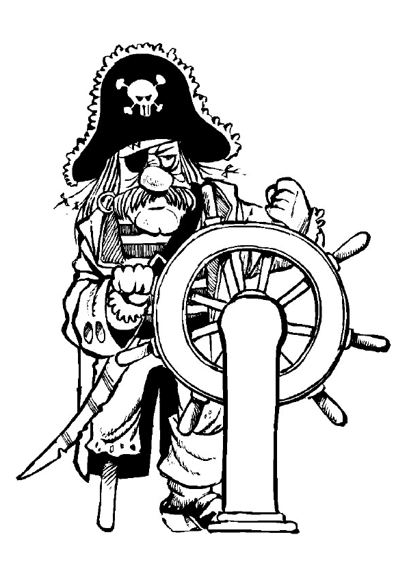 coloriage à dessiner de pirates des caraibes 4