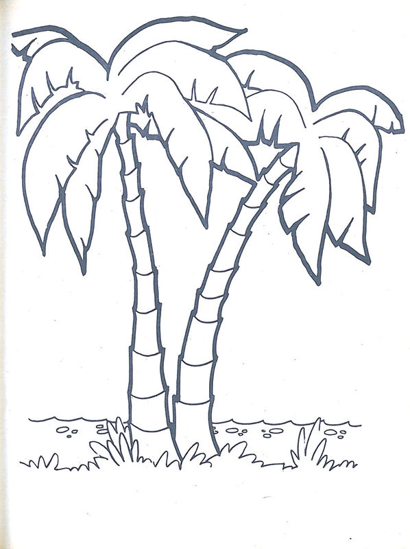 97 dessins de coloriage Plage Palmier à imprimer