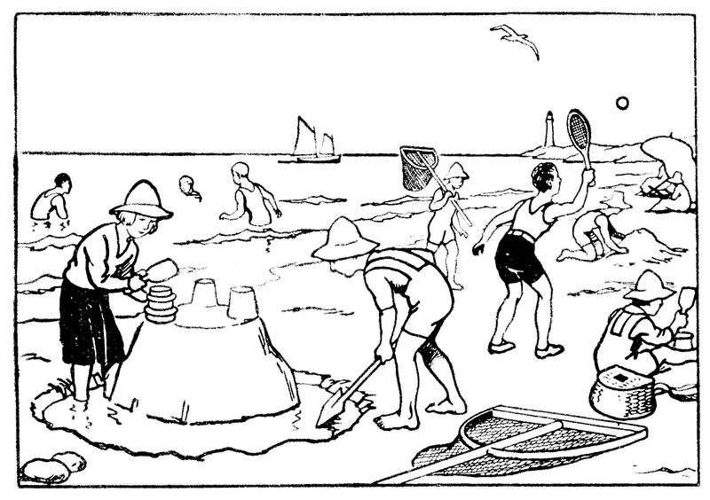 112 dessins de coloriage Plage à imprimer