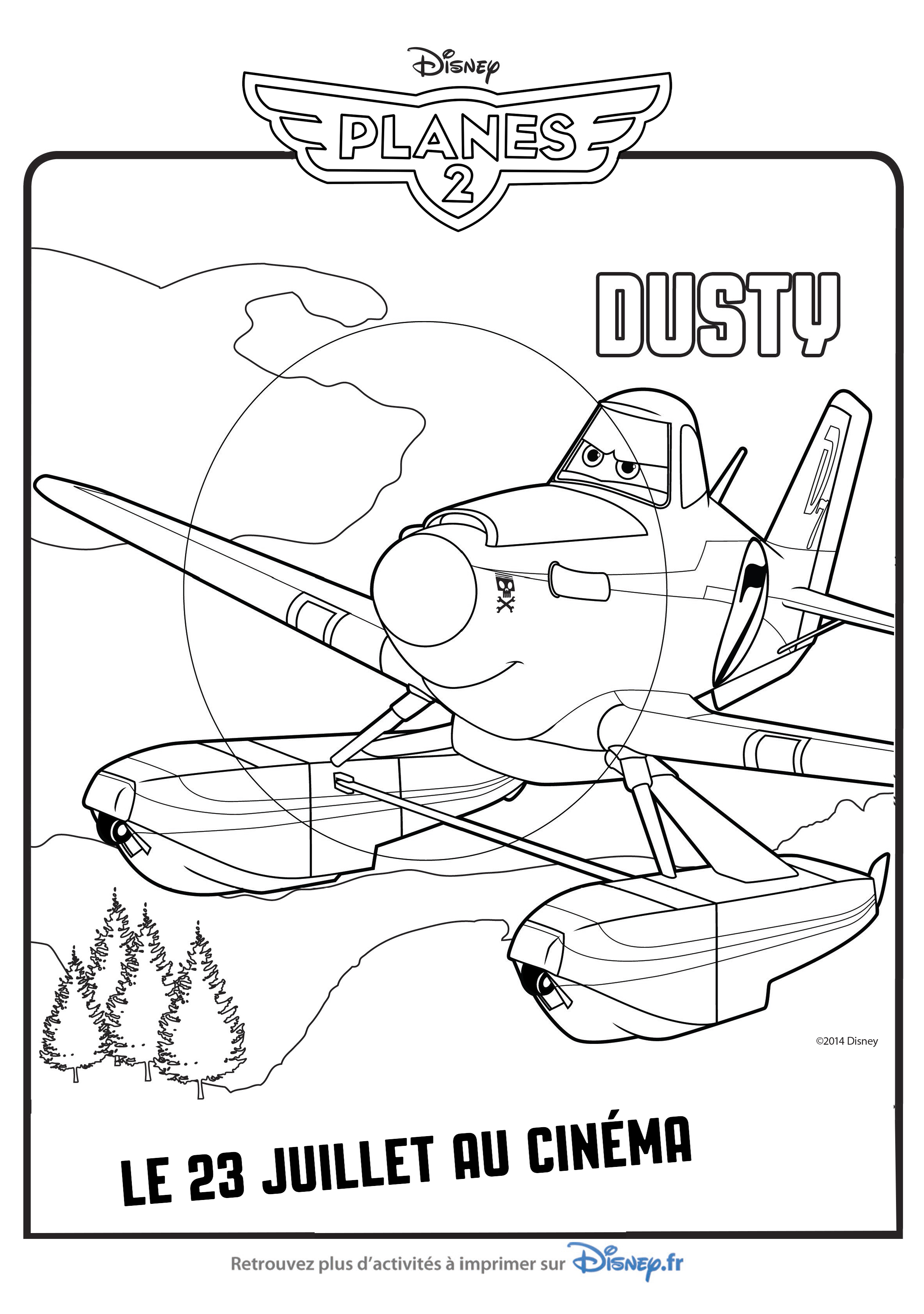 Nouveau Coloriage De Planes 2