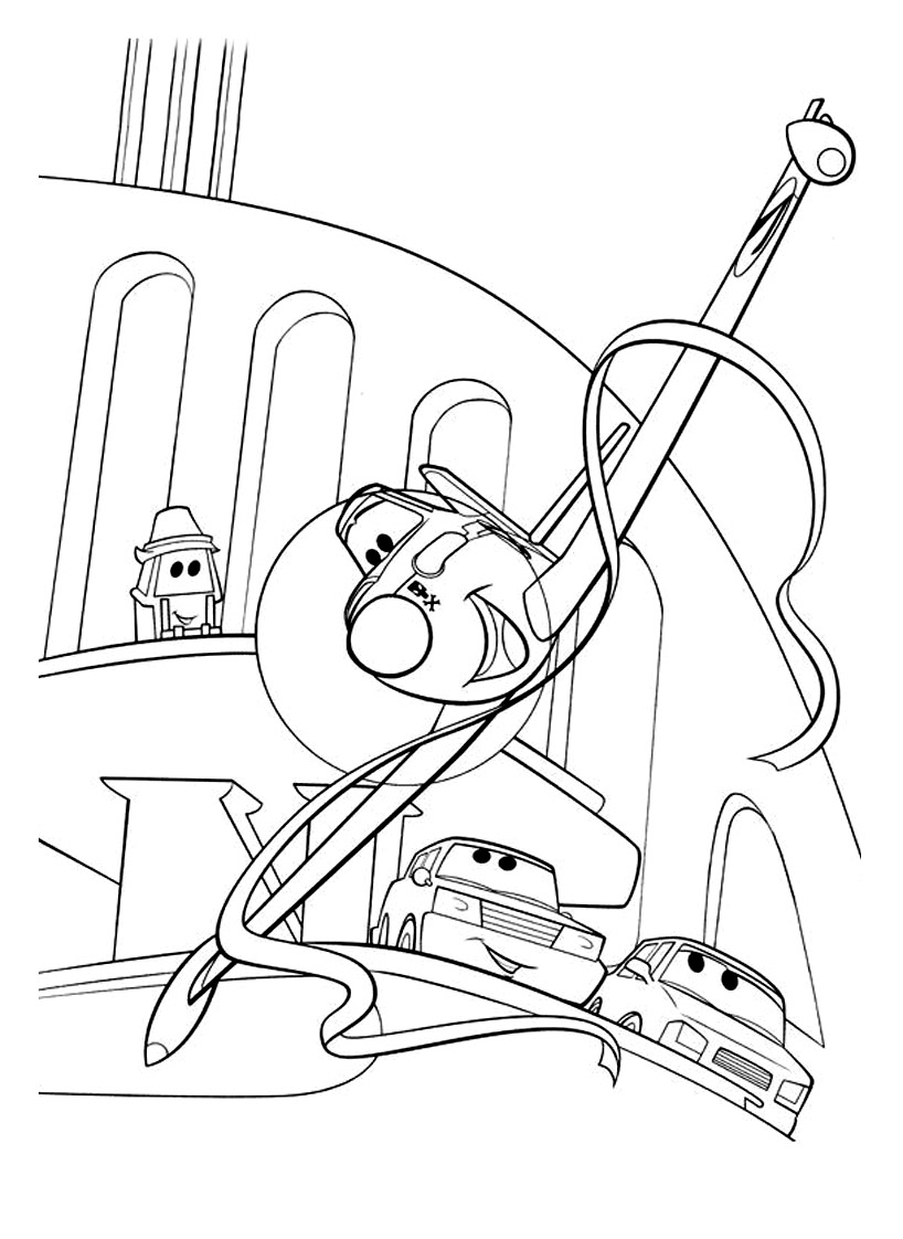 20 dessins de coloriage Planes Gratuit imprimer Voir le dessin
